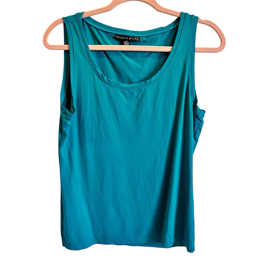 Antonio Melani Nylon Tank Teal Size Medium